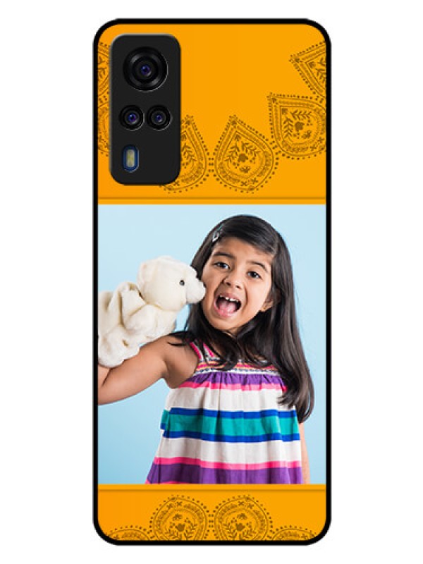 Custom Vivo Y53s Personalized Glass Phone Case  - Photo Wedding Design 