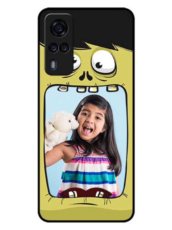 Custom Vivo Y53s Personalized Glass Phone Case  - Cartoon monster back case Design