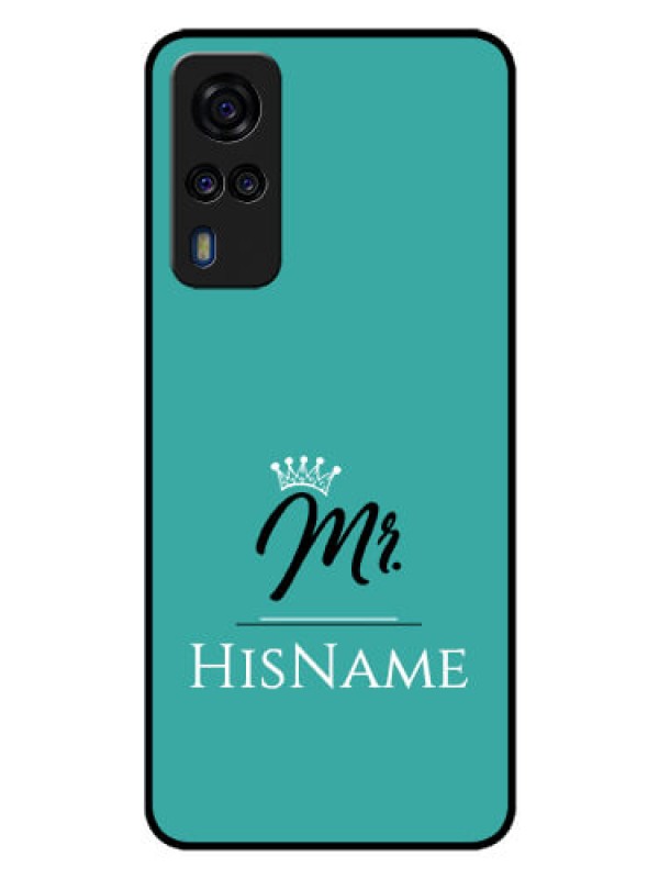Custom Vivo Y53s Custom Glass Phone Case Mr with Name