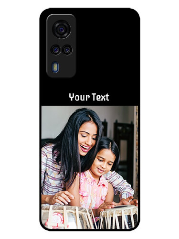 Custom Vivo Y53s Photo with Name on Glass Phone Case