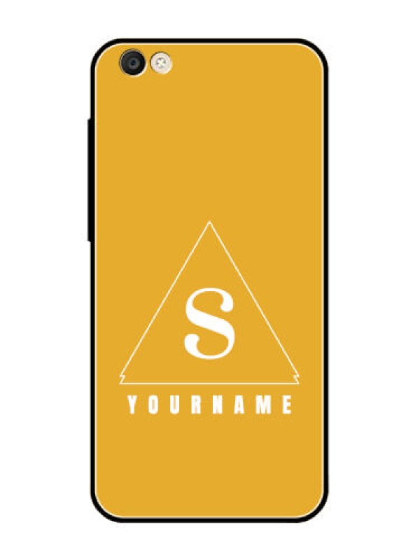 Custom Vivo Y55L Personalized Glass Phone Case - simple triangle Design