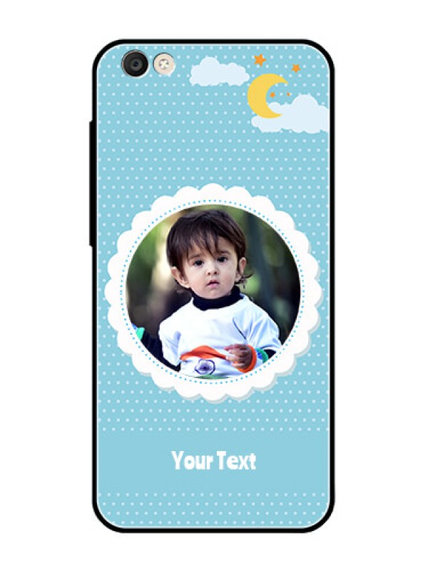 Custom Vivo Y55S Personalised Glass Phone Case  - Violet Pattern Design