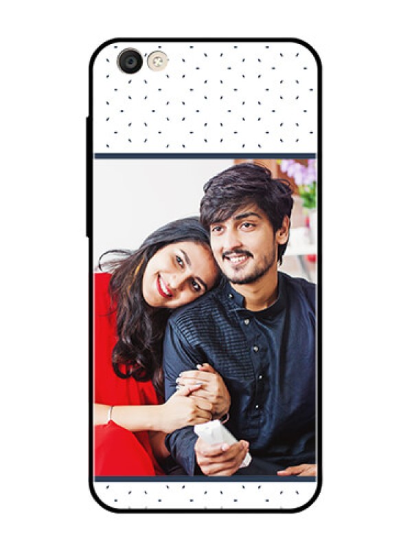 Custom Vivo Y55S Personalized Glass Phone Case  - Premium Dot Design