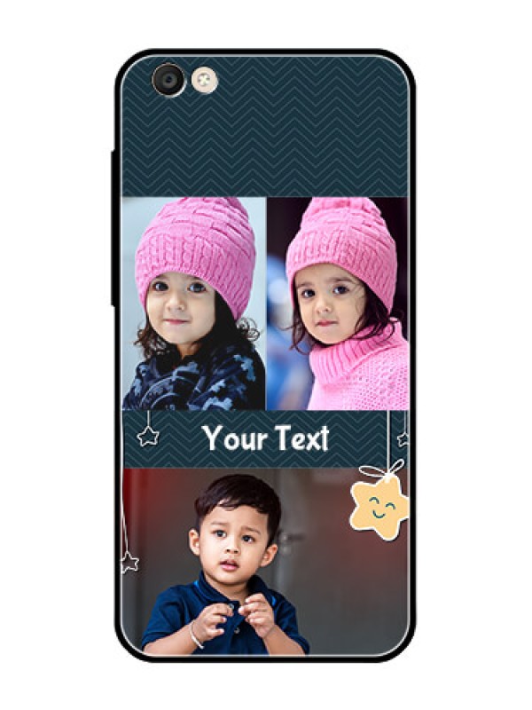 Custom Vivo Y55S Custom Glass Mobile Case  - Hanging Stars Design