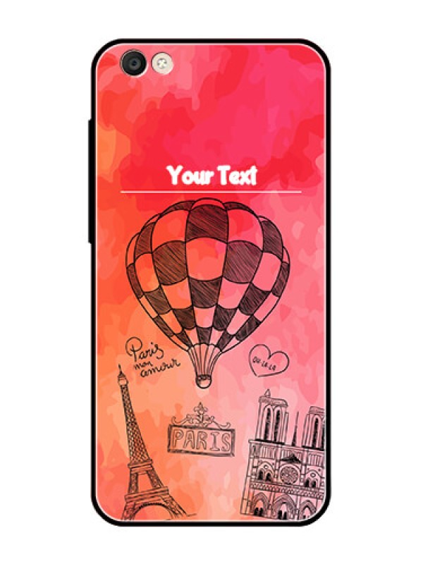Custom Vivo Y55S Custom Glass Phone Case  - Paris Theme Design