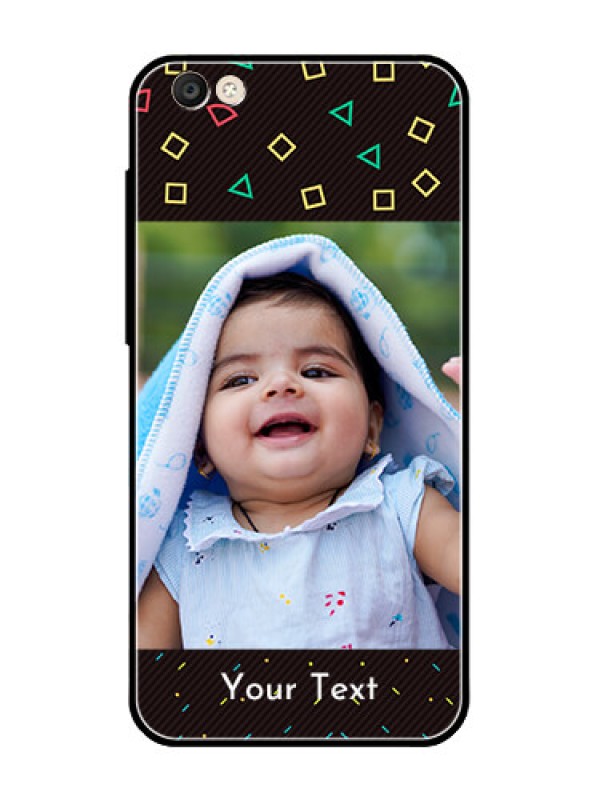 Custom Vivo Y55S Custom Glass Phone Case  - with confetti birthday design