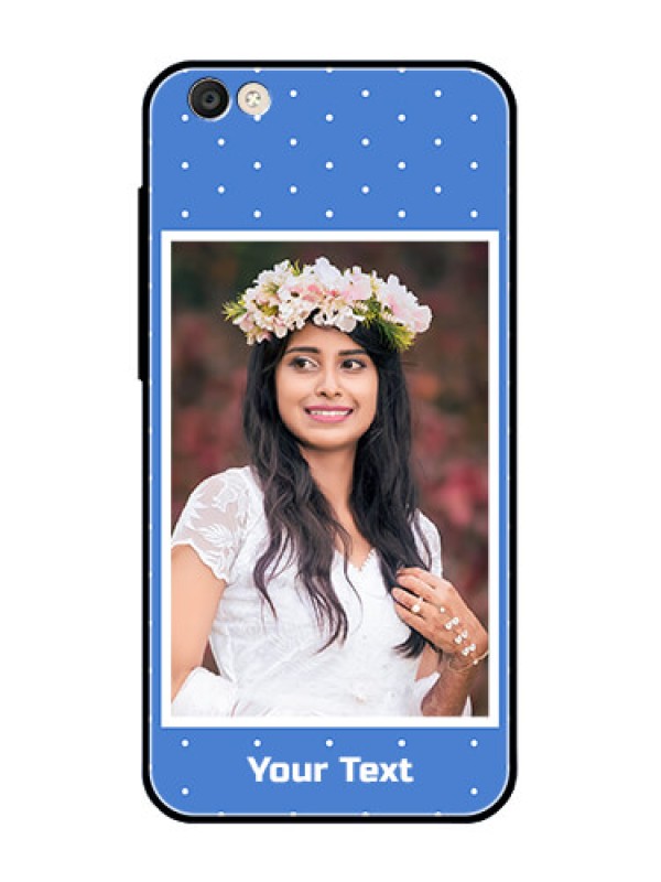 Custom Vivo Y55S Photo Printing on Glass Case  - Polka dots design