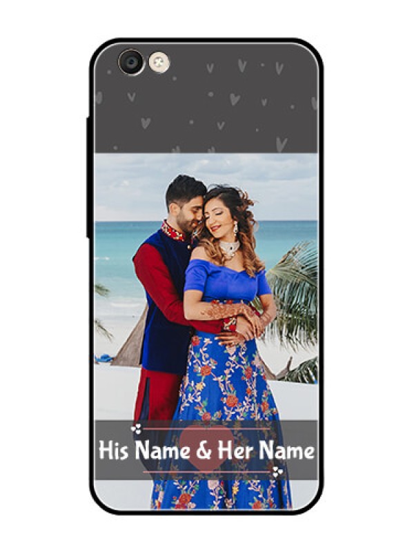 Custom Vivo Y55S Custom Glass Mobile Case  - Buy Love Design with Photo Online