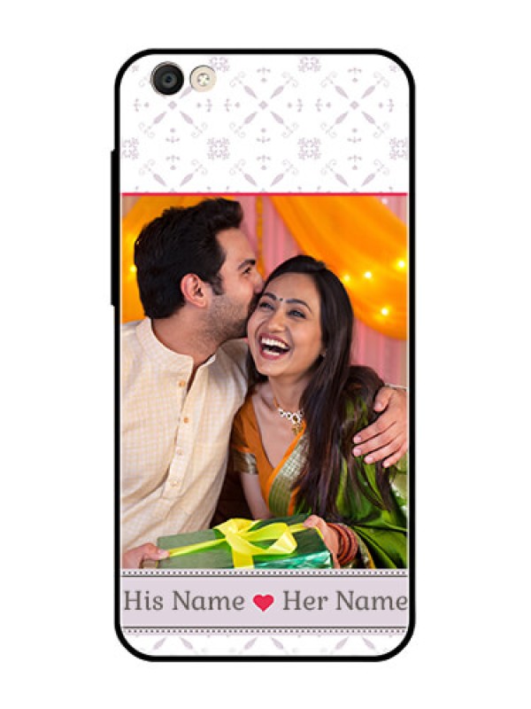 Custom Vivo Y55S Custom Glass Mobile Case  - with Photo and Ethnic Design