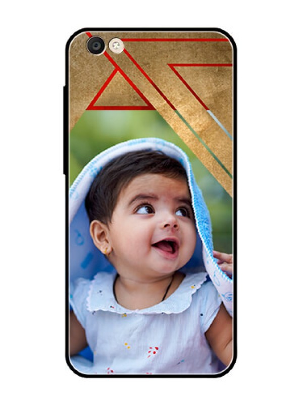 Custom Vivo Y55S Personalized Glass Phone Case  - Gradient Abstract Texture Design