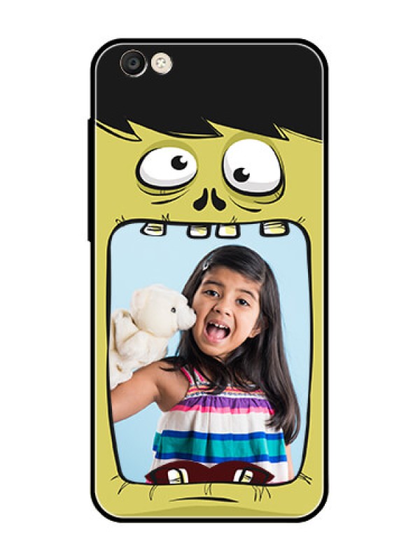 Custom Vivo Y55S Personalized Glass Phone Case  - Cartoon monster back case Design