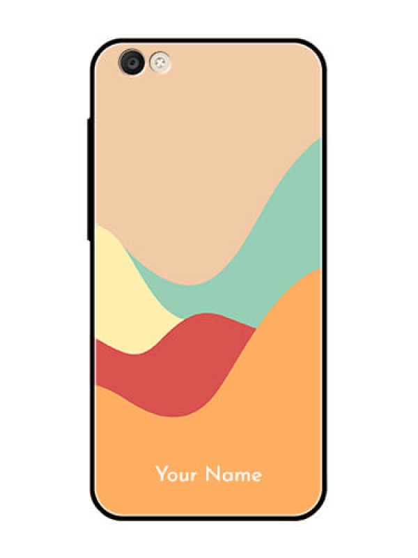 Custom Vivo Y55S Personalized Glass Phone Case - Ocean Waves Multi-colour Design