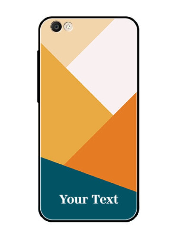 Custom Vivo Y55S Personalized Glass Phone Case - Stacked Multi-colour Design