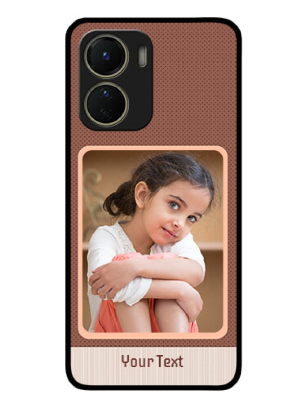 Custom Vivo Y56 5G Custom Glass Phone Case - Simple Pic Upload Design