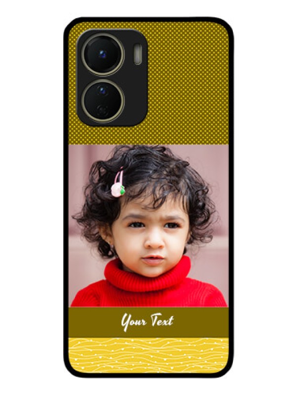 Custom Vivo Y56 5G Custom Glass Phone Case - Simple Green Color Design