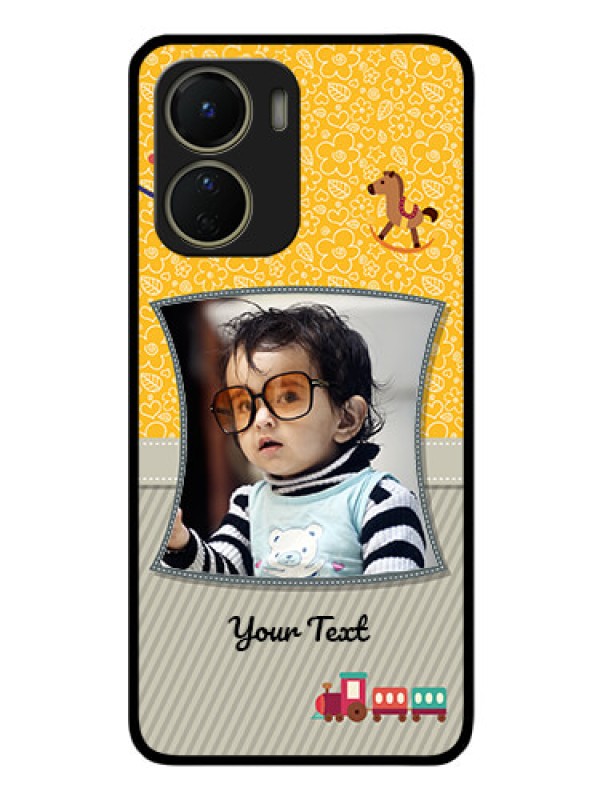 Custom Vivo Y56 5G Personalized Glass Phone Case - Baby Picture Upload Design