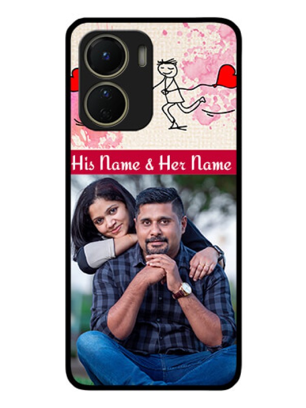 Custom Vivo Y56 5G Photo Printing on Glass Case - You and Me Case Design