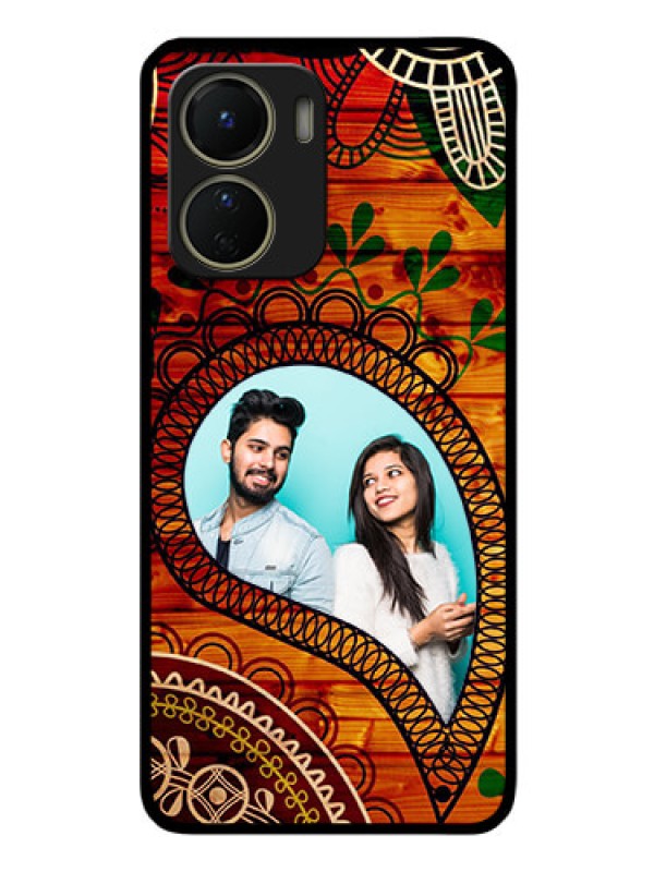 Custom Vivo Y56 5G Personalized Glass Phone Case - Abstract Colorful Design