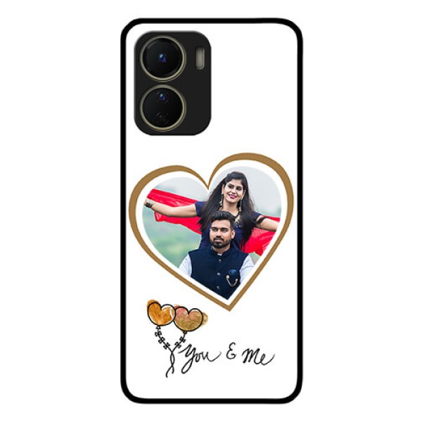 Vivo Y56 5G Custom Glass Mobile Case - You & Me Design