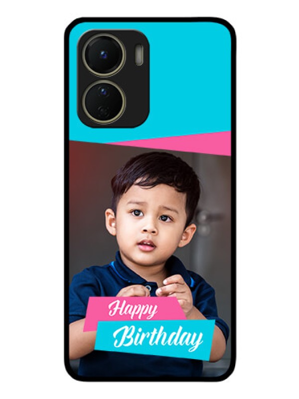 Custom Vivo Y56 5G Personalized Glass Phone Case - Image Holder with 2 Color Design
