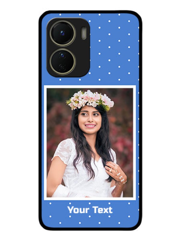 Custom Vivo Y56 5G Photo Printing on Glass Case - Polka dots design