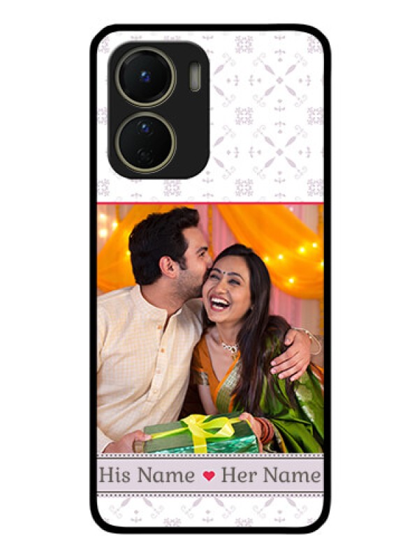 Custom Vivo Y56 5G Custom Glass Mobile Case - with Photo and Ethnic Design