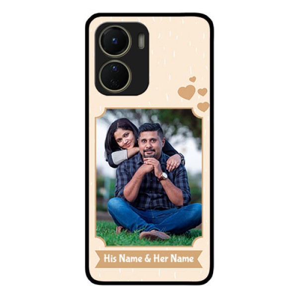 Vivo Y56 5G Custom Glass Phone Case - with confetti love design Vivo Y56 5G Custom Glass Phone Case - with confetti love design