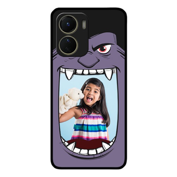 Vivo Y56 5G Custom Glass Phone Case - Angry Monster Design Vivo Y56 5G Custom Glass Phone Case - Angry Monster Design