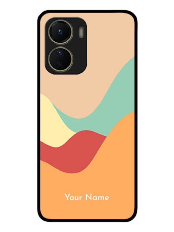 Custom Vivo Y56 5G Personalized Glass Phone Case - Ocean Waves Multi-colour Design