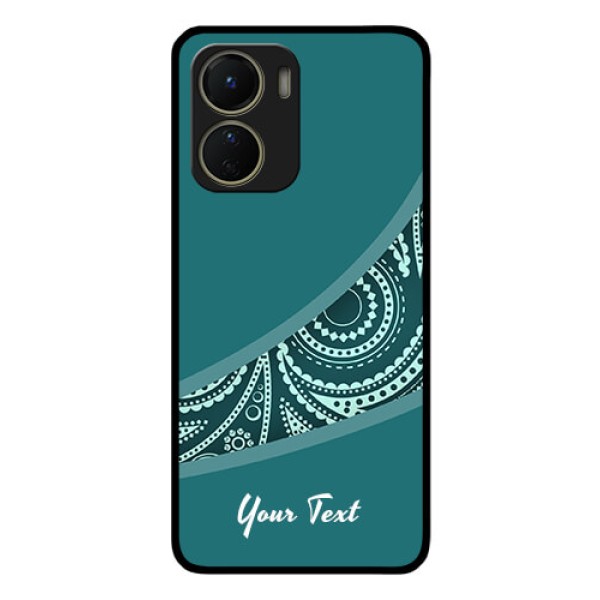 Vivo Y56 5G Photo Printing on Glass Case - semi visible floral Design Vivo Y56 5G Photo Printing on Glass Case - semi visible floral Design