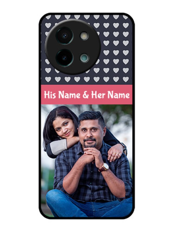 Custom Vivo Y58 5G Custom Glass Phone CaseLove Symbols Design