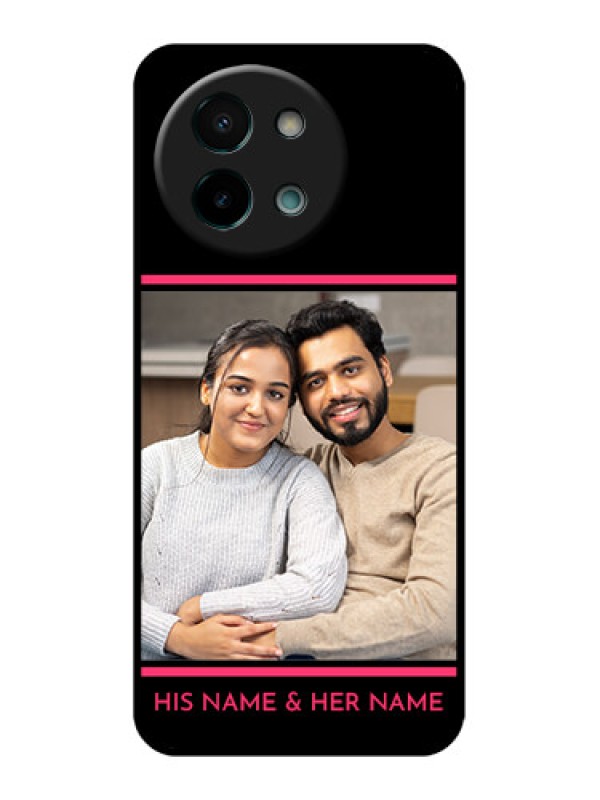 Custom Vivo Y58 5G Custom Glass Phone CaseWith Add Text Design