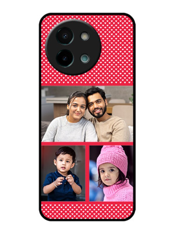 Custom Vivo Y58 5G Custom Glass Phone CaseBulk Photo Upload Design