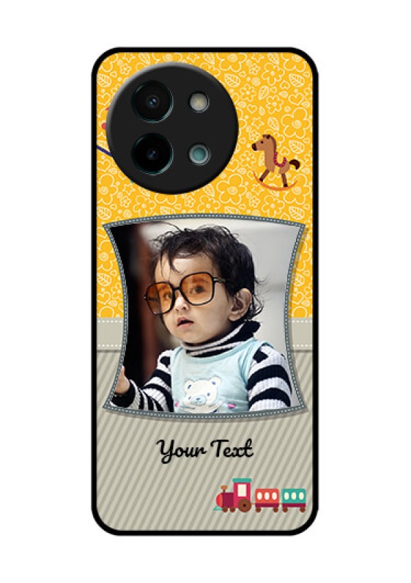 Vivo Y58 5G Custom Glass Phone CaseBaby Picture Upload Design