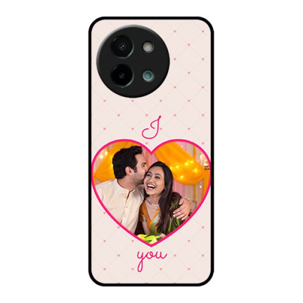 Vivo Y58 5G Custom Glass Phone CaseHeart Shape Design Vivo Y58 5G Custom Glass Phone CaseHeart Shape Design