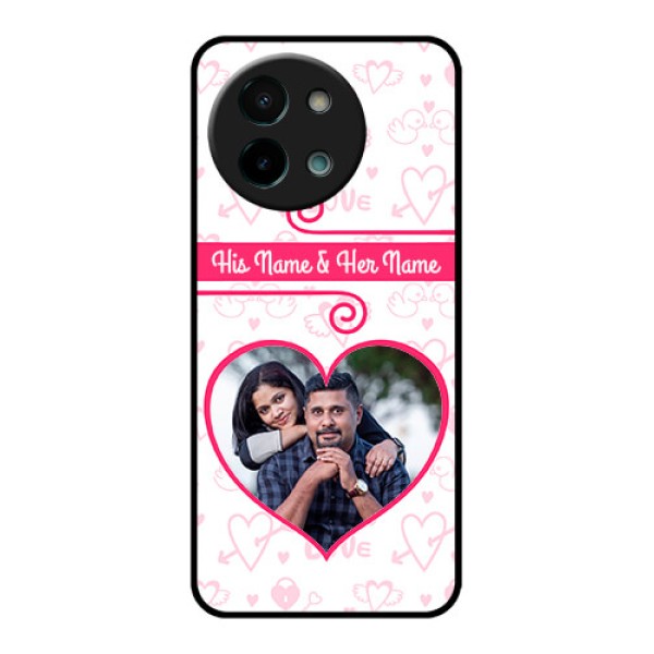 Vivo Y58 5G Custom Glass Phone CaseHeart Shape Love Design Vivo Y58 5G Custom Glass Phone CaseHeart Shape Love Design