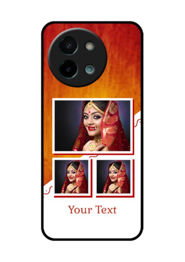 Vivo Y58 5G Custom Glass Phone CaseWedding Memories Design