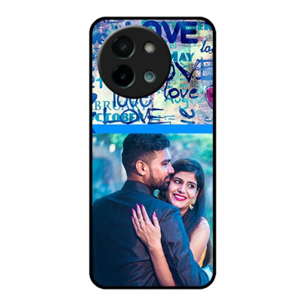 Vivo Y58 5G Custom Glass Phone CaseColorful Love Design Vivo Y58 5G Custom Glass Phone CaseColorful Love Design