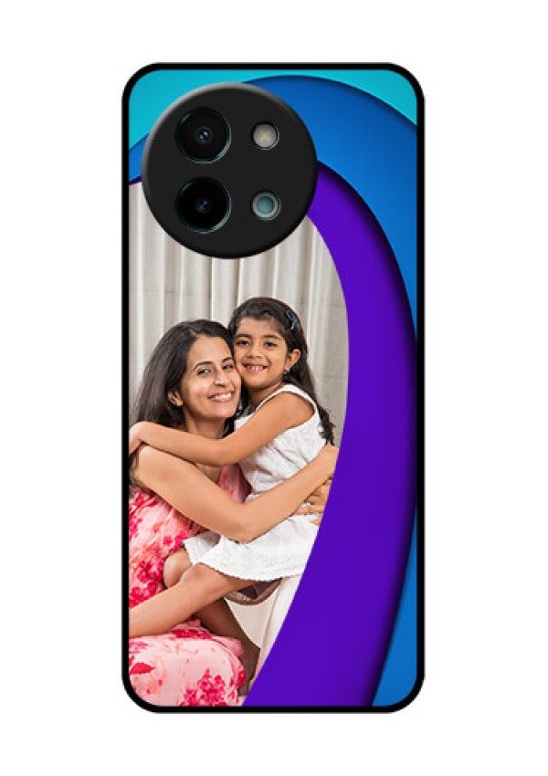 Vivo Y58 5G Custom Glass Phone CaseSimple Pattern Design