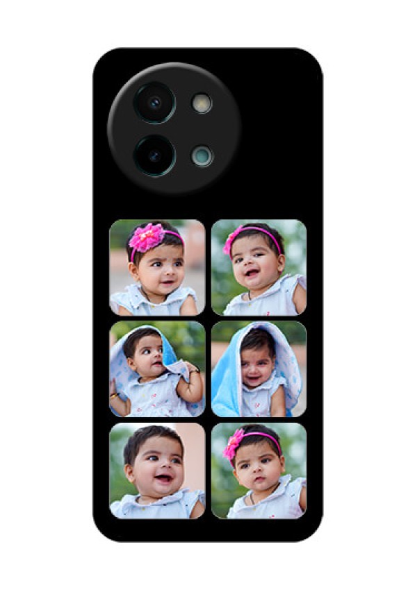 Vivo Y58 5G Custom Glass Phone CaseMultiple Pictures Design