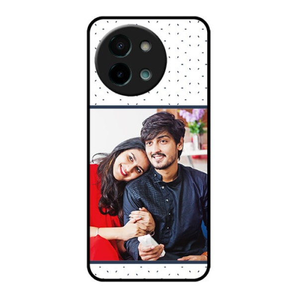 Vivo Y58 5G Custom Glass Phone CasePremium Dot Design