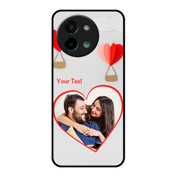 Vivo Y58 5G Custom Glass Phone CaseParachute Love Design