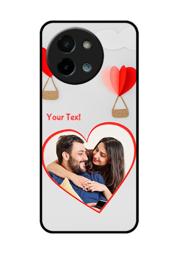 Vivo Y58 5G Custom Glass Phone CaseParachute Love Design