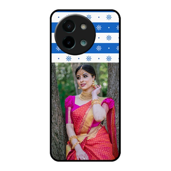 Vivo Y58 5G Custom Glass Phone CaseSnow Pattern Design