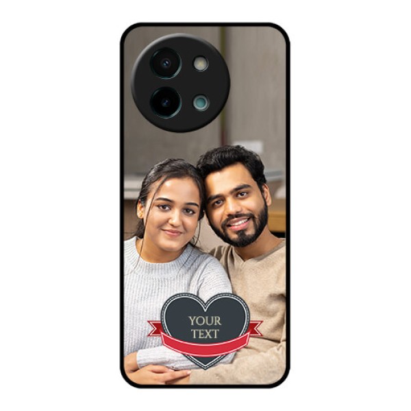 Vivo Y58 5G Custom Glass Phone CaseJust Married Couple Design