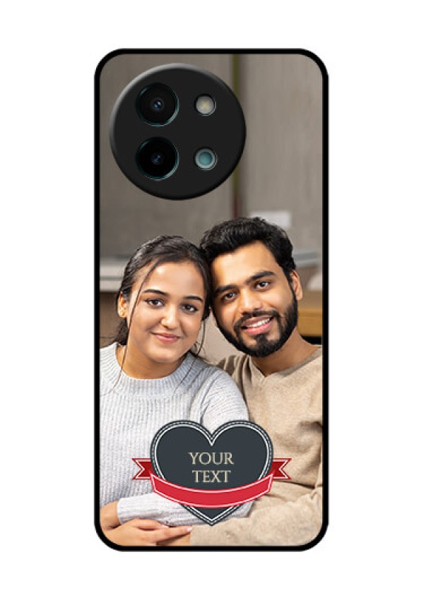 Vivo Y58 5G Custom Glass Phone CaseJust Married Couple Design