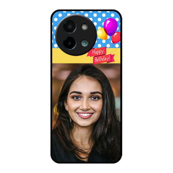 Vivo Y58 5G Custom Glass Phone CaseHappy Birthday Design