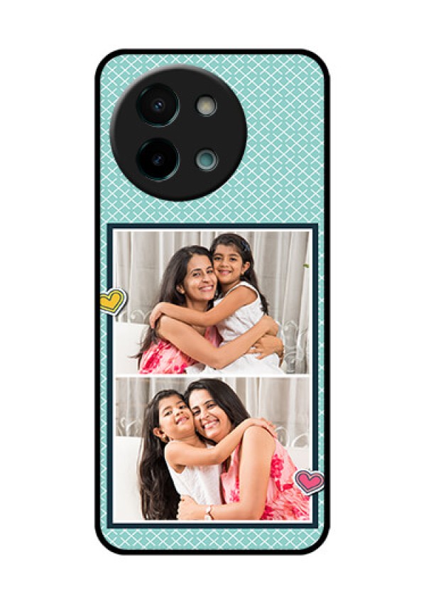 Vivo Y58 5G Custom Glass Phone Case2 Image Holder With Pattern Design