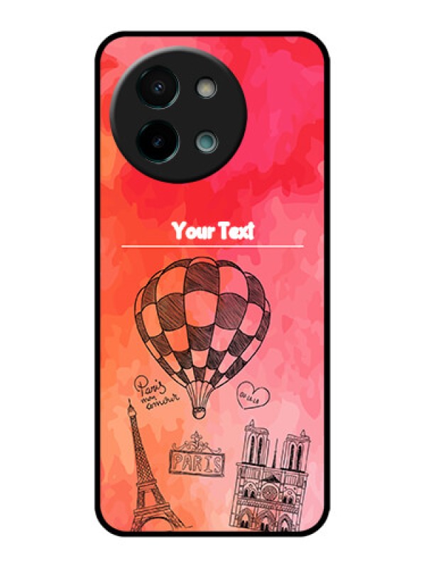 Custom Vivo Y58 5G Custom Glass Phone CaseParis Theme Design