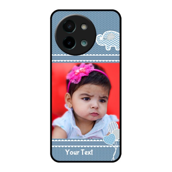 Vivo Y58 5G Custom Glass Phone CaseWith Kids Pattern Design